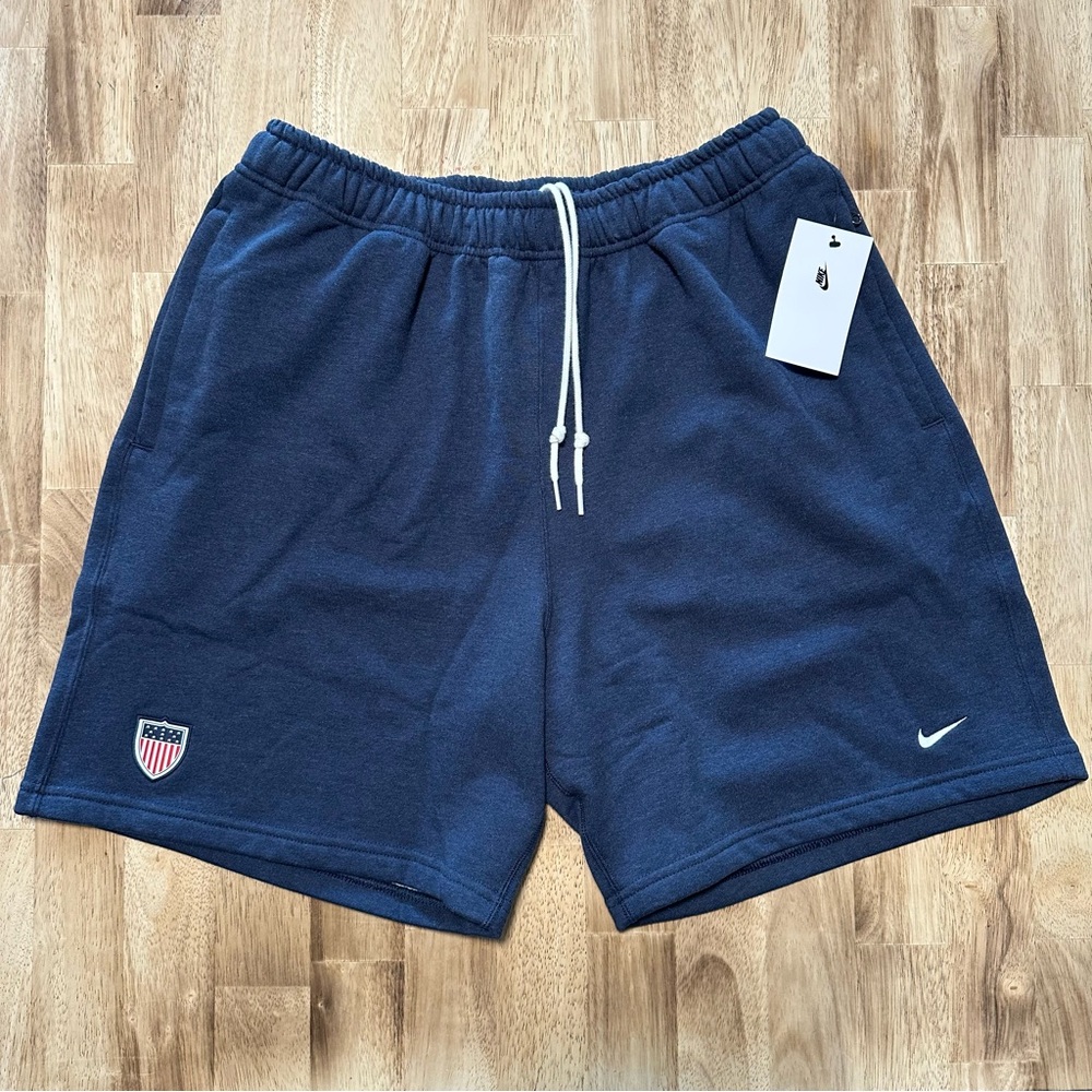 Nike Lab Heavyweight Team USA Fleece Shorts Mens Size M Navy Standard Issue YKK